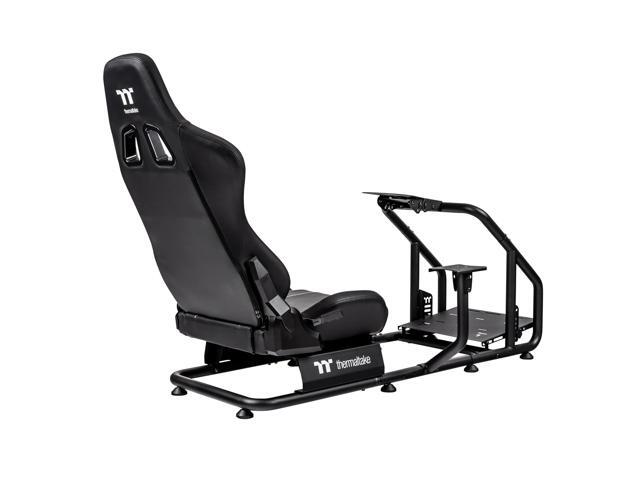 Thermaltake GR300 Racing Simulator Cockpit; Adjustable PVC Seat; Adjustable Pedal & Wheel Mounts; Shifter Mount Included; Compatible with...