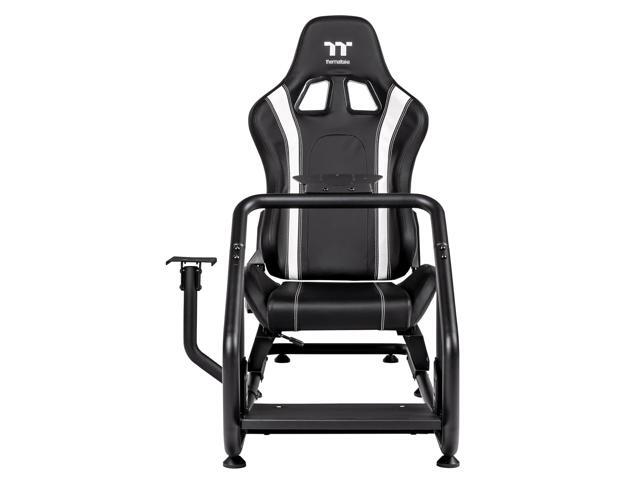 Thermaltake GR300 Racing Simulator Cockpit; Adjustable PVC Seat; Adjustable Pedal & Wheel Mounts; Shifter Mount Included; Compatible with...