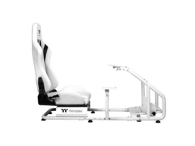 Thermaltake GR300 Racing Simulator Cockpit; Adjustable PVC Seat; Adjustable Pedal & Wheel Mounts; Shifter Mount Included; Compatible with...
