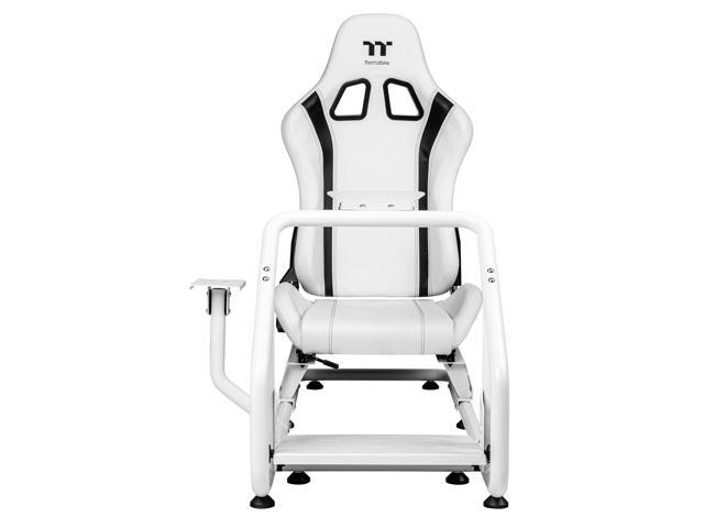 Thermaltake GR300 Racing Simulator Cockpit; Adjustable PVC Seat; Adjustable Pedal & Wheel Mounts; Shifter Mount Included; Compatible with...