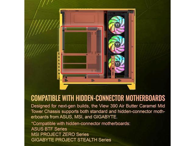 Thermaltake View 390 Air; Mid Tower; 2x120mm CT Fans Included; 360mm Radiator Support; 420mm GPU Clearance; Hidden Connector Support; Rotatable...