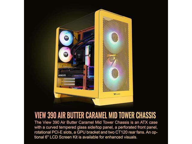 Thermaltake View 390 Air; Mid Tower; 2x120mm CT Fans Included; 360mm Radiator Support; 420mm GPU Clearance; Hidden Connector Support; Rotatable...