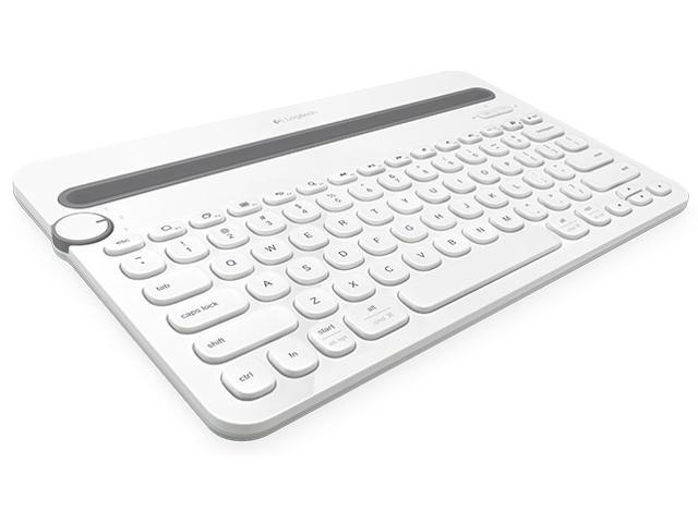 Logitech K480 Bluetooth Multi-Device Mini Wireless Desk Keyboard for Computer,Tablet and Smartphone-Black/White