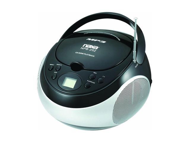 Naxa NPB251BK Portable CD Player with AM/FM Radio (Black) - image 3