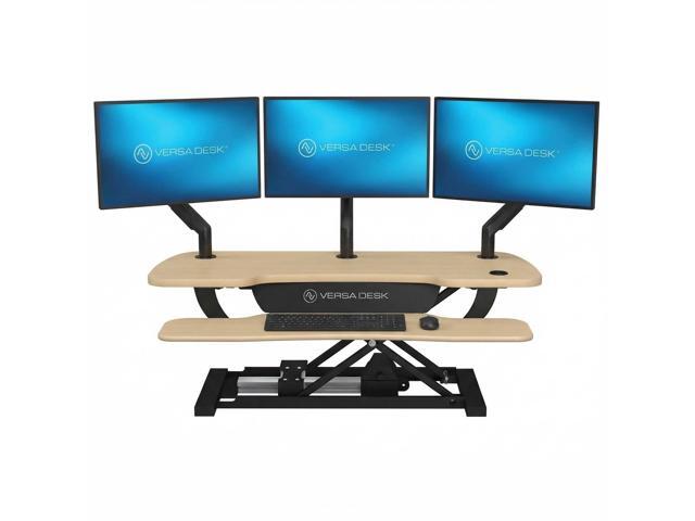 VersaDesk 40' x 24' PowerPro Wide Electric Height Adjustable Standing Desk Converter for Dual Monitors & Laptop Workstation with USB Charging...