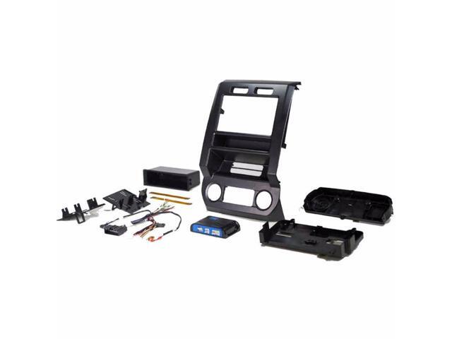 PAC - Integrated Radio Replacement Dash Kit with Climate and Steering Wheel Controls for Select Ford F-Series Trucks - Black - image 5