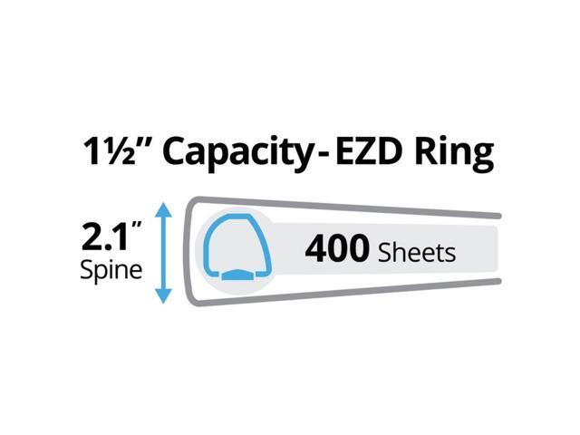 Avery Heavy-Duty View Binder w/Locking EZD Rings 1 1/2' Cap Purple 79774