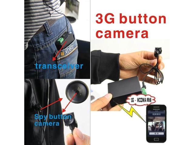 3G Button Mini Hidden Camera Spy Surveillance Remote WiFI Wireless Covert Security Real Time Monitoring Audio Video Pictures Recording iPhone.