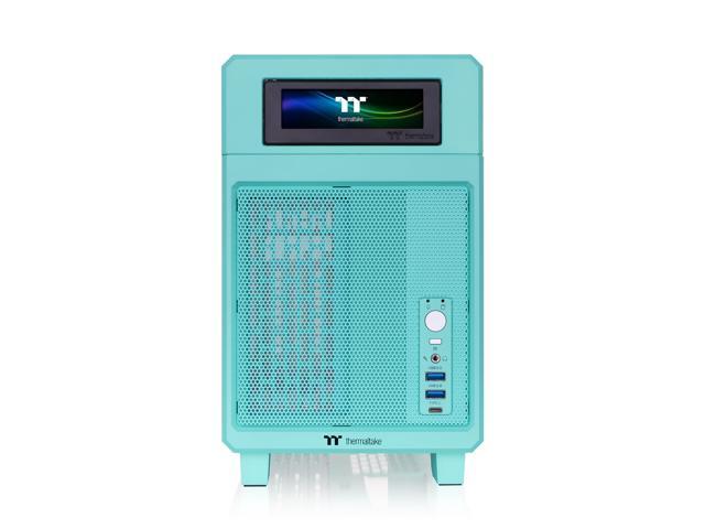 Thermaltake - TR100 SFF mITX Mini Tower PC Case with PCIe 4.0 Riser Cable Included - Mint Strawberry - image 9