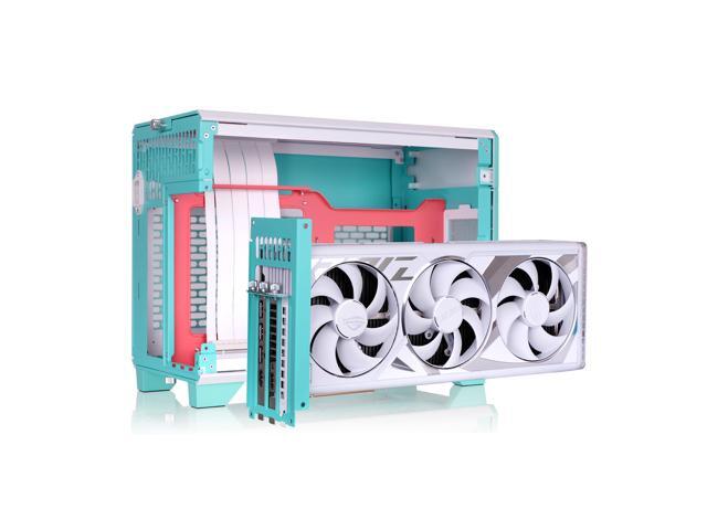 Thermaltake - TR100 SFF mITX Mini Tower PC Case with PCIe 4.0 Riser Cable Included - Mint Strawberry - image 10