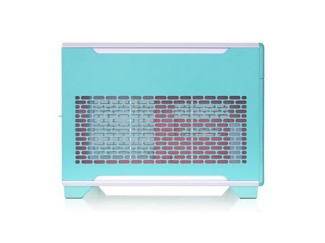 Thermaltake - TR100 SFF mITX Mini Tower PC Case with PCIe 4.0 Riser Cable Included - Mint Strawberry - image 12