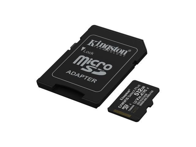 Kingston Canvas Select Plus 512 GB Class 10/UHS-I U3 V30 microSDXC 1 SDCS3512GB