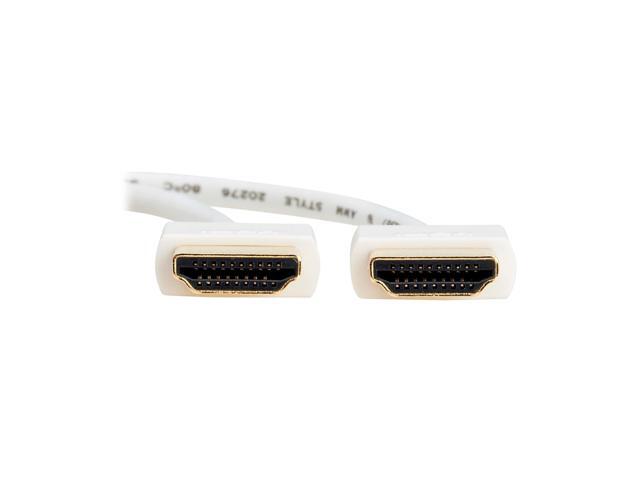 Tripp Lite Series Slim 4K HDMI Cable with Ethernet, 3 Feet / 0.9 Meters, 4K@60Hz Video, Male-to-Male, White, 3.6MM Outer Diameter Cable, Lifetime...