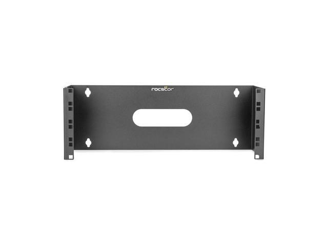 Rocstor 4U 19IN HINGED Wall Mount Bracket -Black