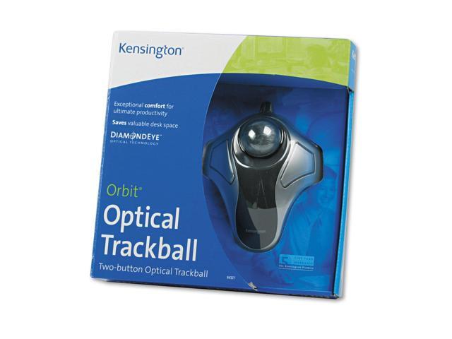 Kensington Orbit Optical Trackball Mouse, USB 2.0, Left/Right Hand Use, Black/Silver