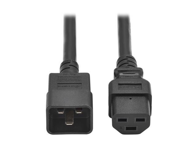 Tripp Lite C20 to C21 Power Cord for 250V Servers, PDUs, UPS, & IT Network Devices - 2 Foot / 0.6 Meters - Heavy-Duty 12 AWG, 20A, Lifetime...