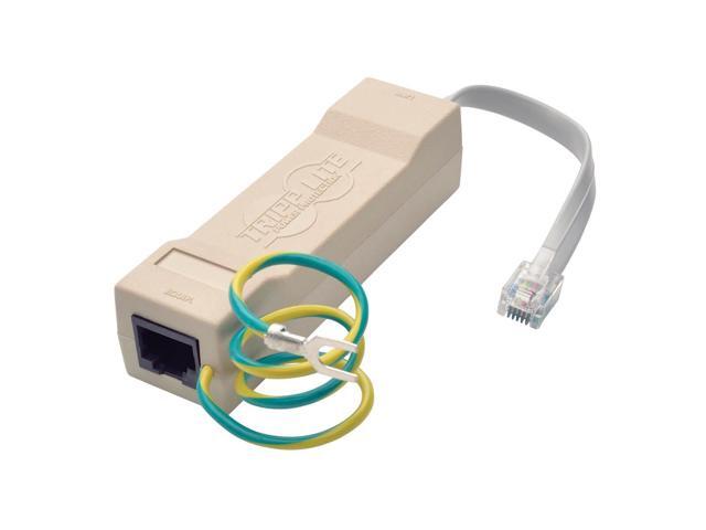 tripp lite 2 network and phone in-line surge protector (dtel2)