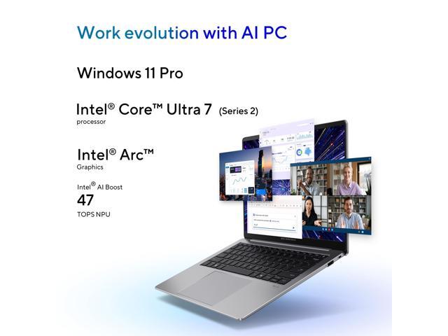 ASUS ExpertBook P5 Copilot+ PC AI Laptop, Intel Core 7 Processor 258V, 32GB RAM, 1TB SSD, WiFi 6E, Windows 11 Home, Misty Grey, P5405CSA-DH76
