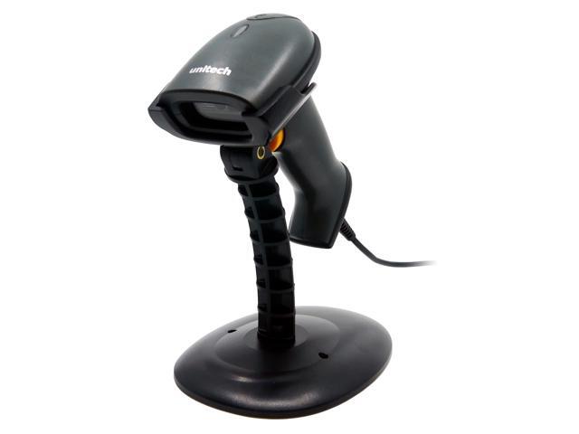 UNITECH America 2D Imager Barcode Scanner, USB Cable, Plug and Play, Gooseneck Stand/Cradle, Black, Read 3mil barcodes, PDF417, QR Code, Data...