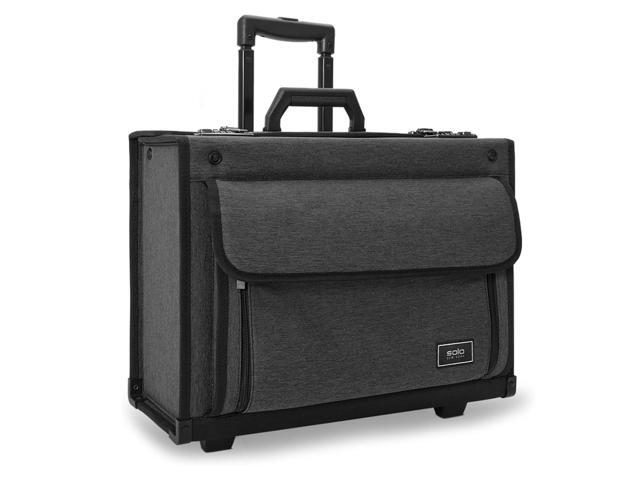 Solo New York Rolling Catalog Case with Wheels - Roller Laptop Bag, Wheeled Briefcase for Women & Men, Carry On Size for Travel, Litigation Bag for...