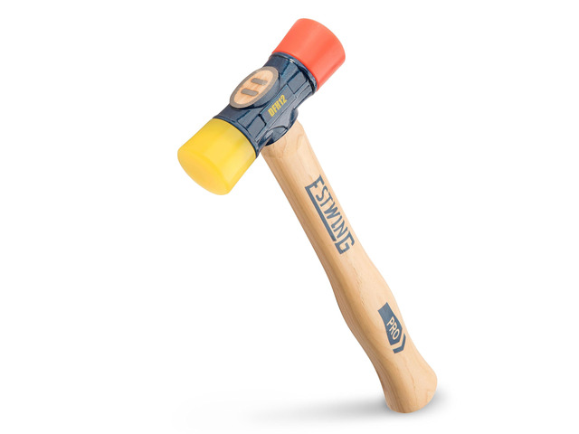12 oz Rubber Mallet, Forged Steel Hammer, Built for Durability Made in USA, Triple Wedge Construction, Built For The Pro, Multi-Use Mallet,...