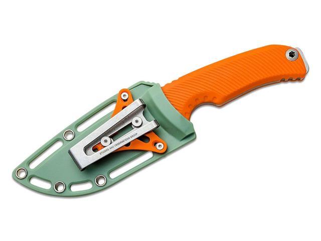 SOG Tellus FX Full-Sized Fixed Blade Knife4.2 Full-Tang CRYO 440C Steel Blade GRN Handle UMS Compatible Sheath, Blaze