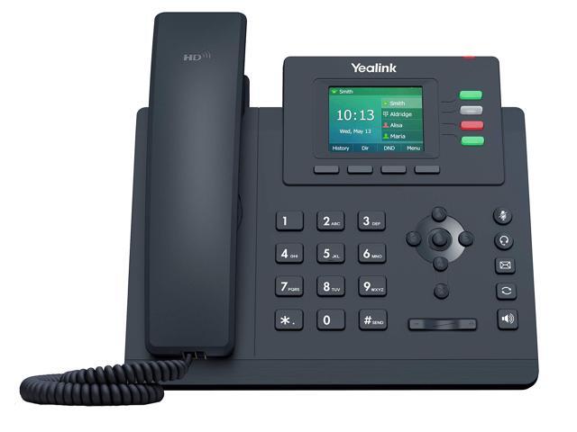 T33G IP Phone, 4 VoIP Accounts. 2.4-Inch Color Display. Dual-Port Gigabit Ethernet, 802.3af PoE, Power Adapter Not Included (SIP-T33G)