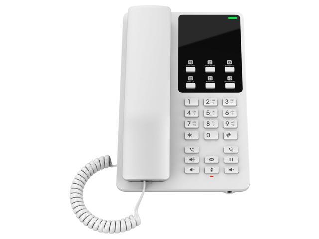 Grandstream GHP620 Hotel IP Phone 2 Lines, 2 SIP Accounts Power Adapter Not Included White