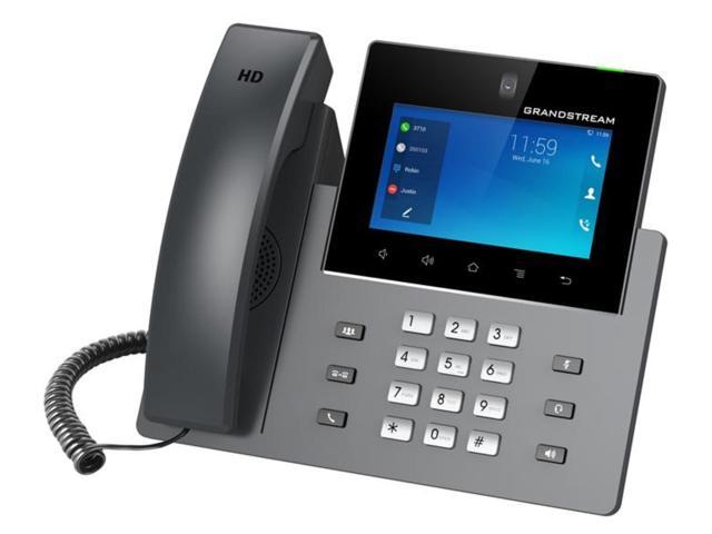 Grandstream GXV3450 IP Video Phone - 16 Lines - 16 SIP Accounts - 5-Inch Color Touch Screen - Wi-Fi 5 - Dual-Port Gigabit Ethernet with...
