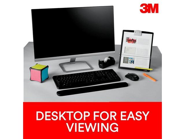 DH340MB 3M Fold-Flat Freestanding Desktop Copyholder, Plastic, 150 Sheet Capacity, Black