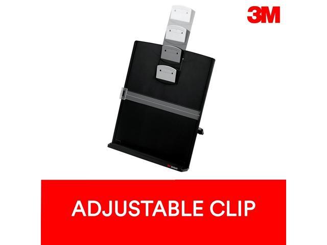 DH340MB 3M Fold-Flat Freestanding Desktop Copyholder, Plastic, 150 Sheet Capacity, Black