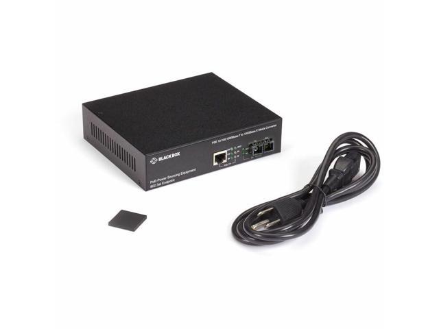 Black Box LPS500 Gigabit Ethernet PoE Media Converter (LPS500A-MM-SC-R3)