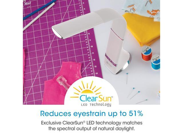 OttLite Recharge LED Desk Lamp with ClearSun LED Technology - Portable, Dimmable & Flexible Gooseneck - Travel-Friendly Task Lamp with Rechargeable...