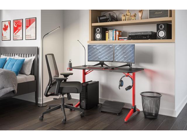 Safco Resi Gooseneck LED Desk Lamp - 18.5' High - Black 1018BL
