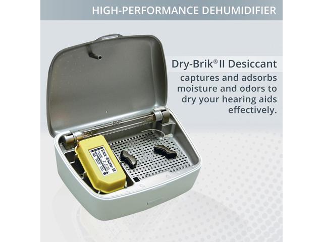 Global II by Dry & Store Electric Hearing Aid Dehumidifier with UV-C Lamp Sanitizer
