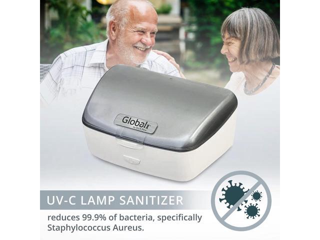Global II by Dry & Store Electric Hearing Aid Dehumidifier with UV-C Lamp Sanitizer