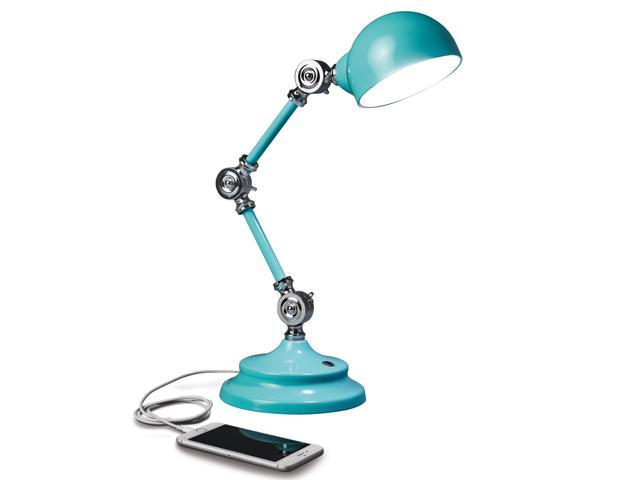 OttLite F1485TU9-SHPR Wellness Series Revive LED Desk Lamp - 15.5' High - Turquoise