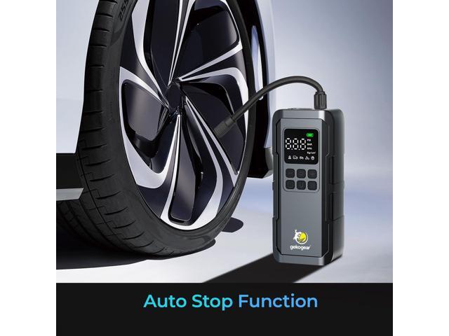 myGEKOgear Tire Inflator Portable Air Compressor - 150PSI Portable Air Pump, Accurate Pressure LCD Display, 5 Preset Modes, Fast Inflation for...