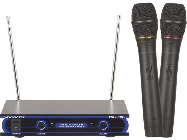 VHF-3005 - Dual Channel VHF Wireless Microphone System