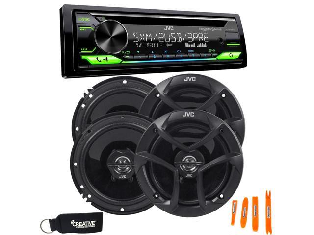 JVC KD-T915BTS - CD, Bluetooth, Dual USB, AUX, Amazon Alexa, SirusXM Ready + Two Pairs Of JVC 6.5' Speakers