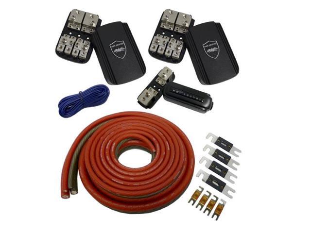Wet Sounds Front Battery 4 Amplifier Power Kit