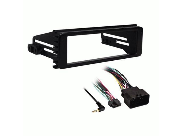 Metra - Dash Kit for Select 1996-2013 Harley Electra/Street Glide Road DIN - Black
