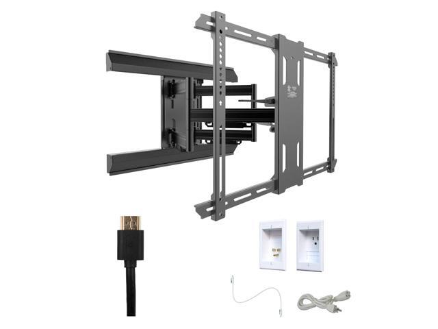 Kanto PMX660 Tv Mounting package W/ Single outlet thru wall power kit