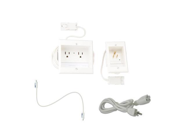 Kanto PS350 Tv Mounting package W/ DUAL outlet thru wall power kit And HDMI Cable - image 2