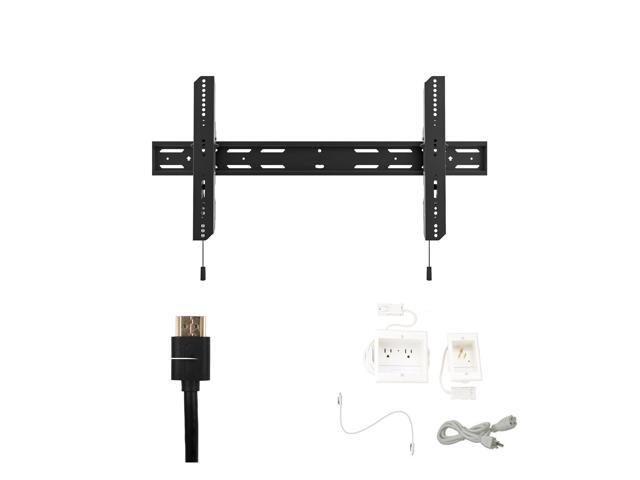 Kanto PT400 Tv Mounting package W/ DUAL outlet thru wall power kit And HDMI Cable