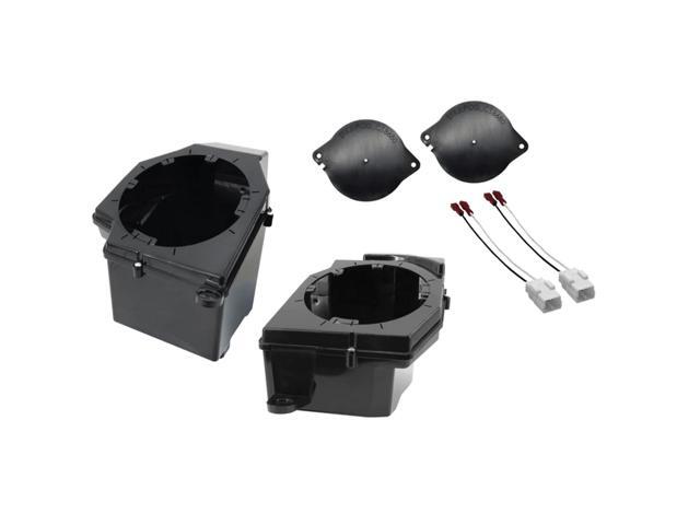 Stinger - Front 6.5” Speaker Pods with Tweeter Adapters for Select Jeep Wrangler JL and Gladiator JT Vehicles - Black - image 2