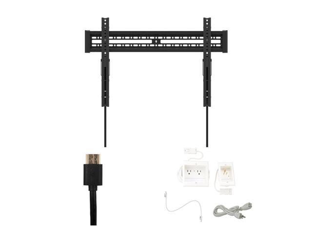 Kanto KT3260 Tv Mounting package W/ DUAL outlet thru wall power kit And HDMI Cable