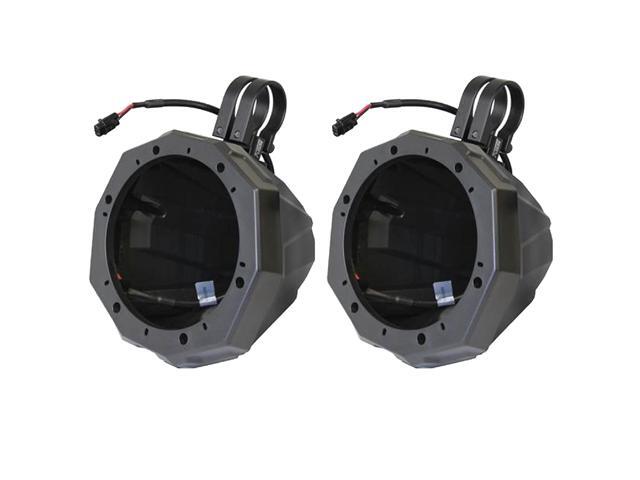 SSV Works US2-C65U-200 Universal Cage Mount 6.5 Speaker Enclosures With 2.00' Roll Bar Clamps