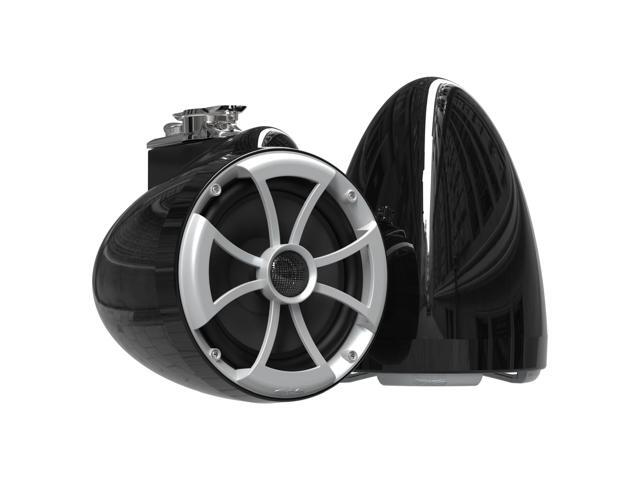 Wet Sounds ICON8-BX ICON 8' Marine Tower Speakers with X Mount kit - Pair Black