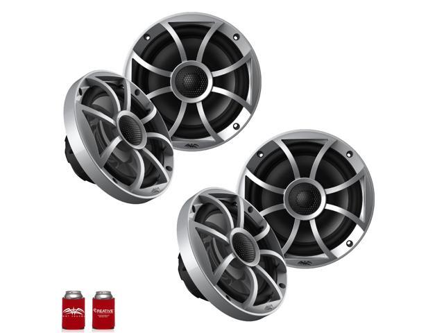 Wet Sounds OE-65ic-S 6.5' OEM Replacement Speakers with Silver Grill 2 Pair
